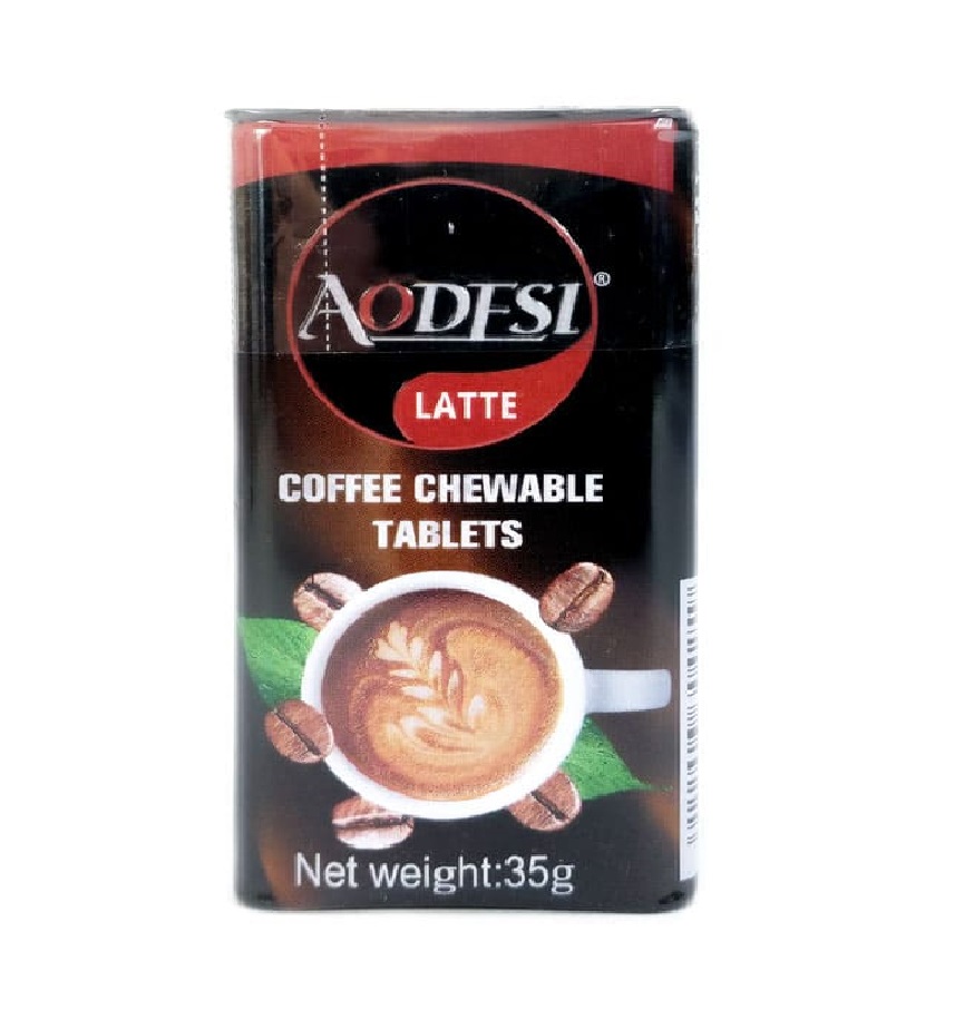 قرص قهوه لاته کافئین دار و خوشبو کننده دهان اودسی | COFFEE TABLET AODESI